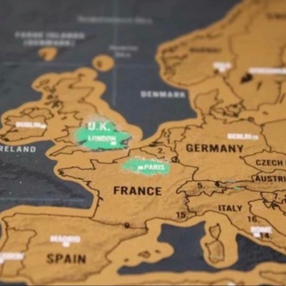 World Scratch Map - Picture 3 of 9